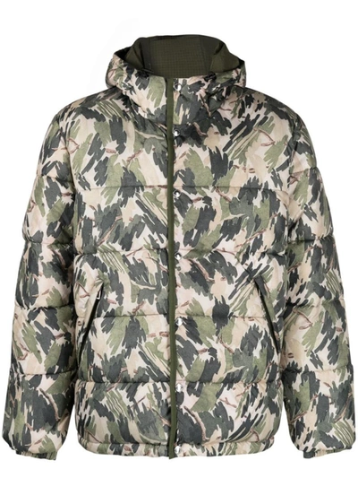 Shop Paul Smith Reversible Hooded Jacket In Green