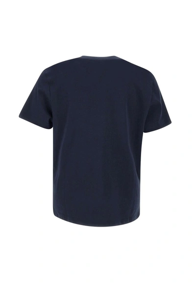 Shop Apc A.p.c. "albert" Cotton T-shirt In Blue