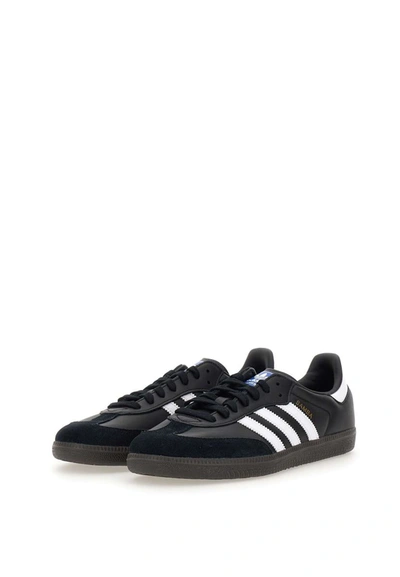 Shop Adidas Originals Adidas "samba" Leather Sneakers In Black
