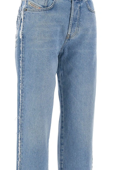 Shop Diesel "d-ark 0hlac Straight" Jeans In Blue