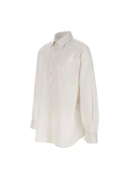 Shop Diesel "s-limo" Cotton Shirt In White