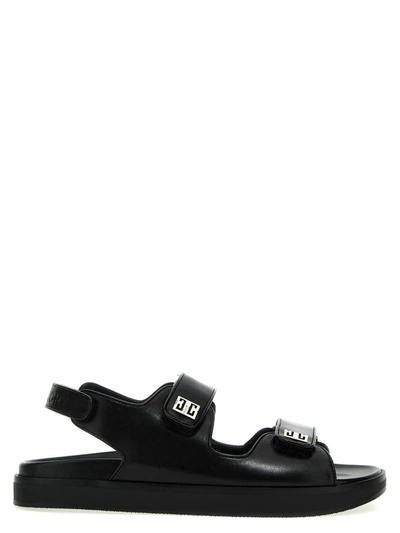 Shop Givenchy '4g' Sandals In Black