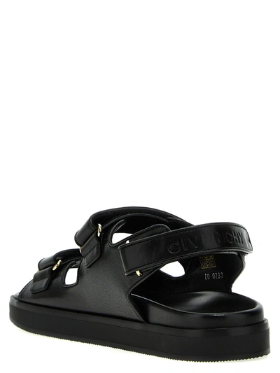 Shop Givenchy '4g' Sandals In Black