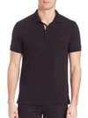 Burberry Oxford Polo In Dark Navy