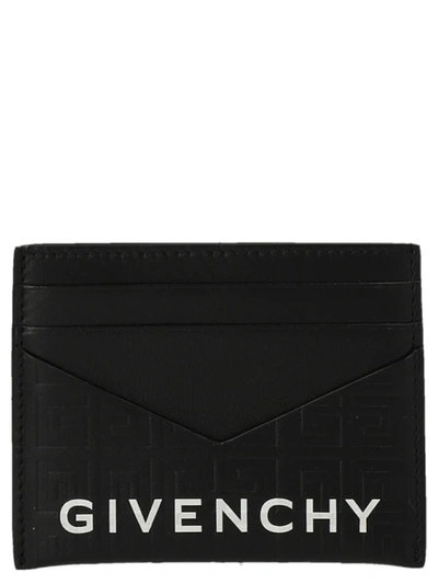 Shop Givenchy 'g-cut' Card Holder In White/black