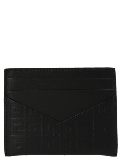Shop Givenchy 'g-cut' Card Holder In White/black