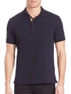 Burberry Oxford Polo In Blu