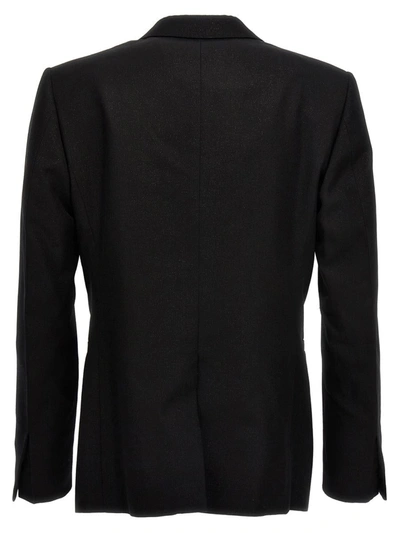 Shop Givenchy Blazer 'evening Tuxedo' In Black
