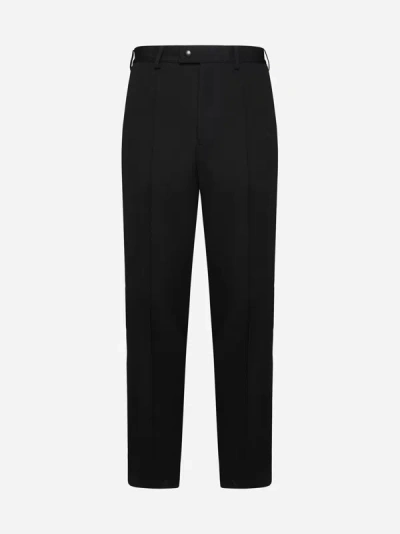 Shop Prada Skinny Trousers In Black