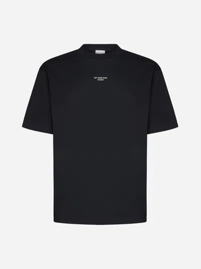 Shop Drôle De Monsieur Nfpm Cotton T-shirt In Black