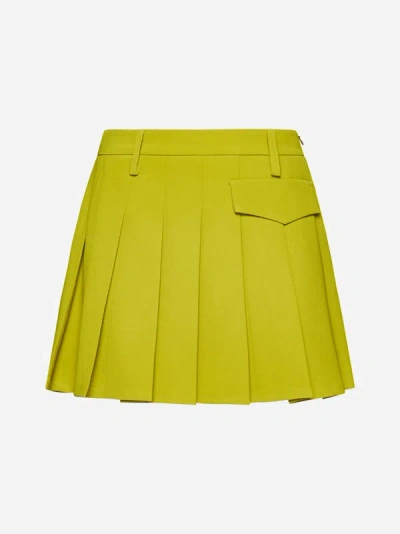 Shop Blanca Vita Guarda Pleated Miniskirt In Wakamole