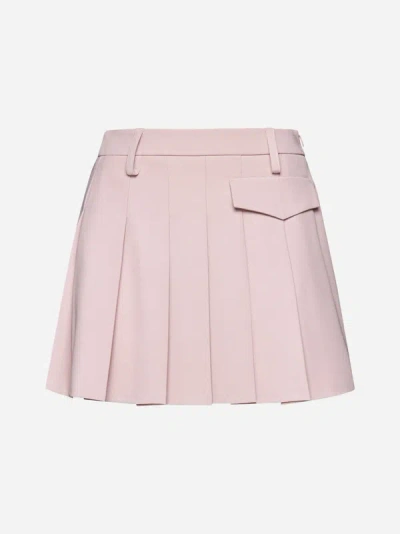 Shop Blanca Vita Guarda Pleated Miniskirt In Pink