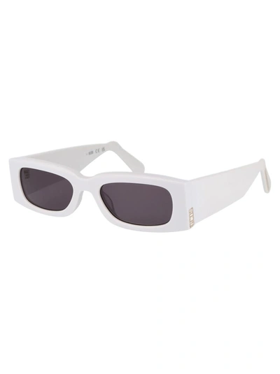 Shop Gcds Sunglasses In 21a White