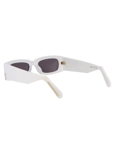 Shop Gcds Sunglasses In 21a White