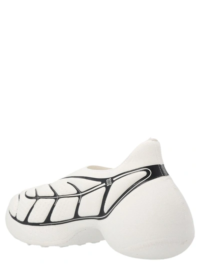 Givenchy Tk-360+ Sneakers In Knit In White/black