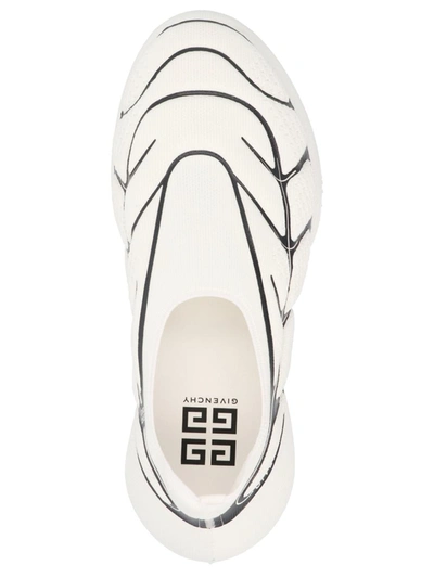Givenchy Tk-360+ Sneakers In Knit In White/black