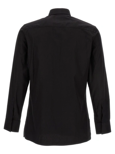 Shop Givenchy All Over Logo Shirt In Black