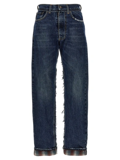 Shop Maison Margiela 'pendleton' Jeans In Blue