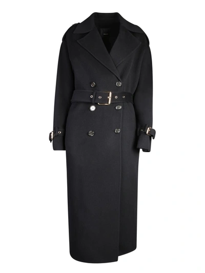 Shop Pinko Trench Coats In Black