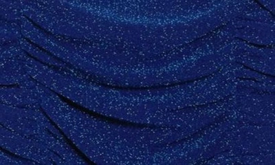 Shop Jump Apparel Shimmer Ruched Party Dress In Royal