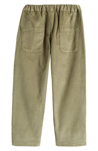 Shop Bobo Choses Kids' Baggy Elastic Waist Cotton Corduroy Pants In Beige