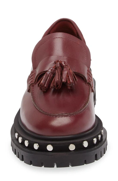 Shop Free People Teagan Tassel Loafer In Wild Mulberry
