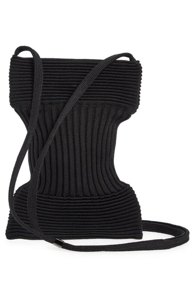 Shop Cfcl Strata Ribbed Crossbody Bag In Black