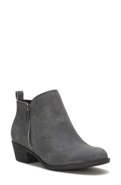 Shop Lucky Brand Basel Bootie In Charcoal