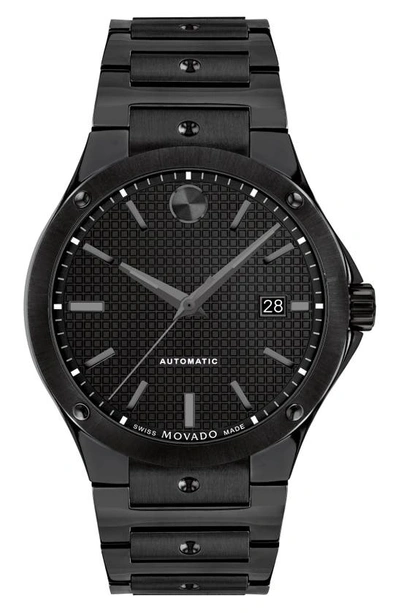 Shop Movado S.e. Automatic Bracelet Watch, 41mm In Black