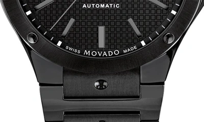 Shop Movado S.e. Automatic Bracelet Watch, 41mm In Black