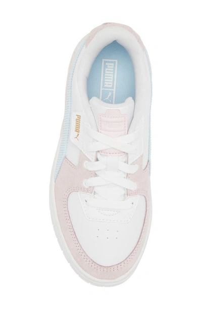 Shop Puma Kids' Cali Dream Sneaker In  White-galaxy Pink-silver