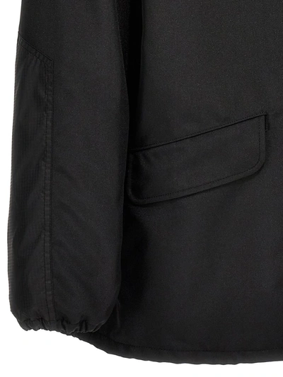 Shop Comme Des Garçons Homme Deux Comme Des Garçons Homme Technical Fabric Blazer Jacket In Black