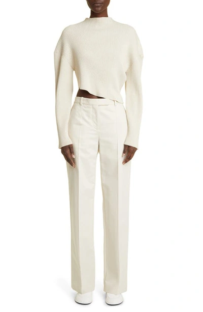 Shop The Row Banew Cotton & Virgin Wool Pants In Sand