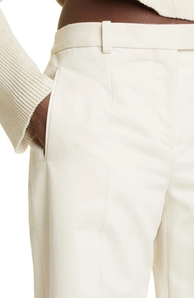 The Row Banew Pleated Wide-leg Wool Trousers In Sand