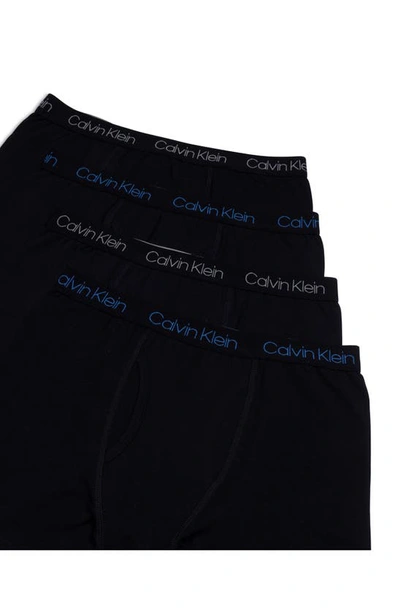 Shop Calvin Klein Kids' Assorted 5-pack Boxer Briefs In Black Black/black/black/black