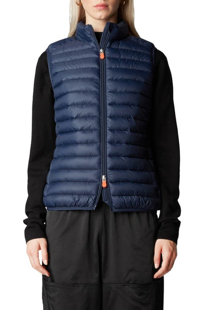 Shop Save The Duck Puffer Vest In Navy Blue