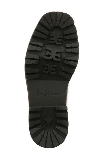 Shop Sam Edelman Laurs Platform Lug Sole Loafer In Black/ Ivory