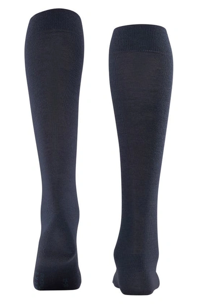 Shop Falke Soft Merino Knee High Socks In Dark Navy