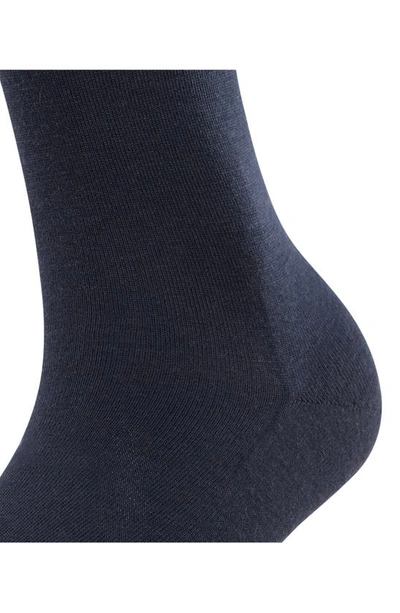 Falke Soft Merino Knee High Socks In Dark Navy