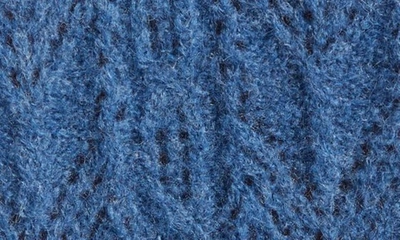 Shop Veronica Beard Delent Pointelle Alpaca Blend Cardigan In Blue