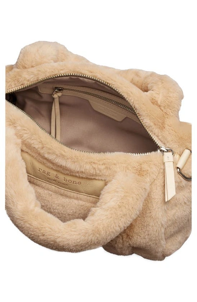 Rag & Bone Cloud Mini Faux Fur Duffle In Natural