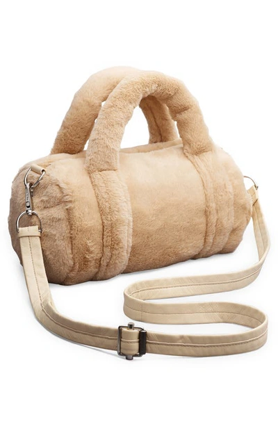 Rag & Bone Cloud Mini Faux Fur Duffle In Natural