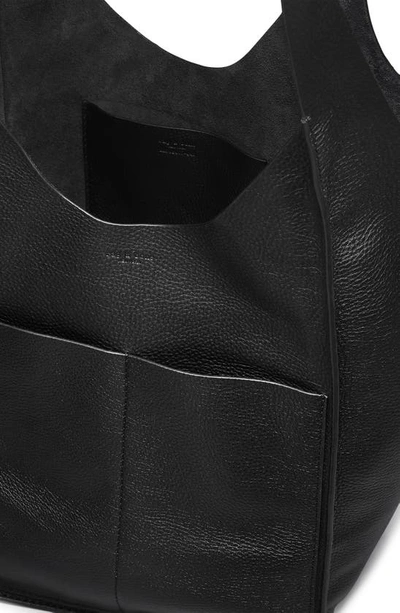 Shop Rag & Bone Logan Leather Shopper Shoulder Bag In Black