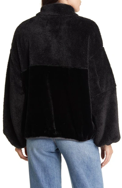 Shop Ugg Marlene Ii Fleece Jacket In Black