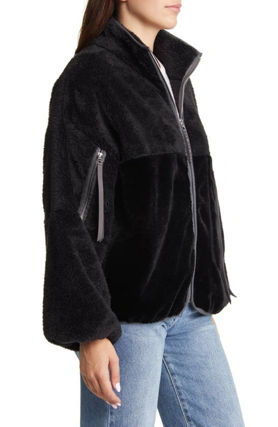 Ugg Marlene Zip-up Sherpa Jacket In Black