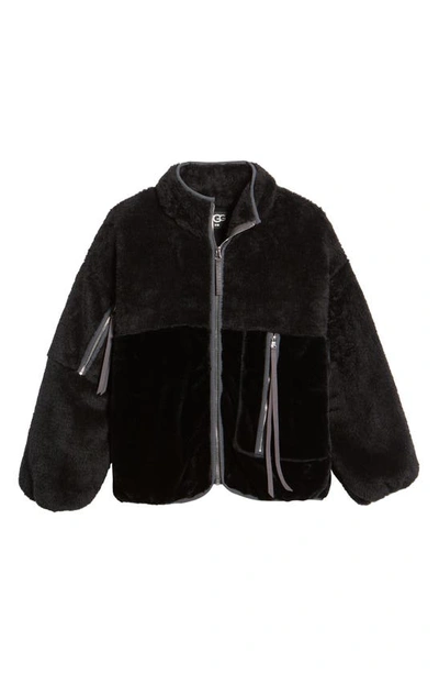 Shop Ugg Marlene Ii Fleece Jacket In Black