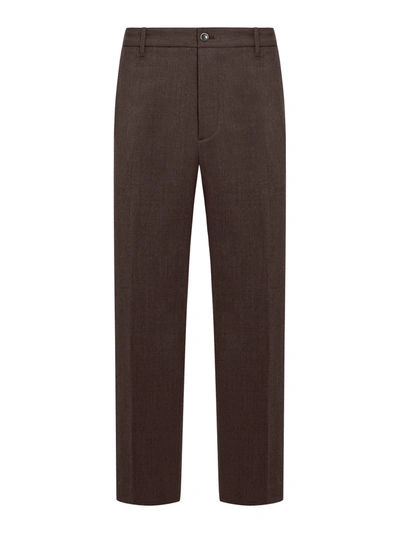 Shop Nine In The Morning Apollon Trousers In Brown