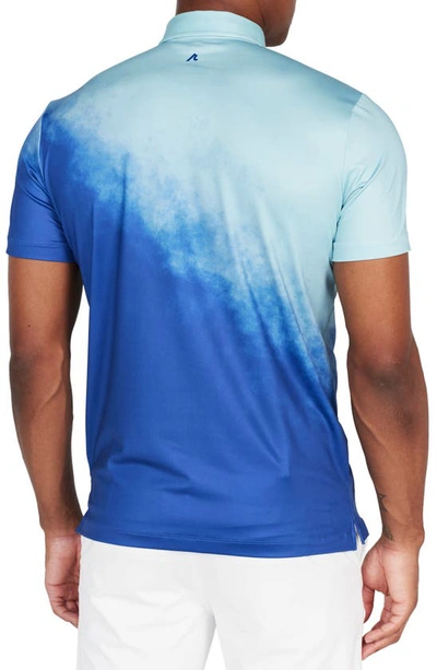 Shop Redvanly Ruxton Ombré Performance Golf Polo In Limoges