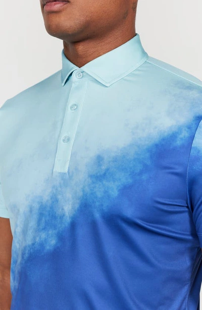 Shop Redvanly Ruxton Ombré Performance Golf Polo In Limoges