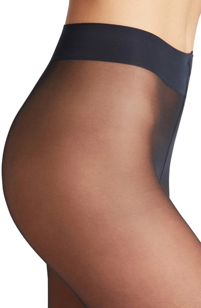 Falke Invisible Deluxe Control Top Tights In Marine